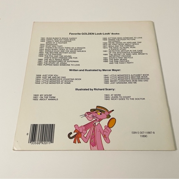 The Pink Panther and the Fancy Party Book A Golden Look Look Book - Picture 5 of 16